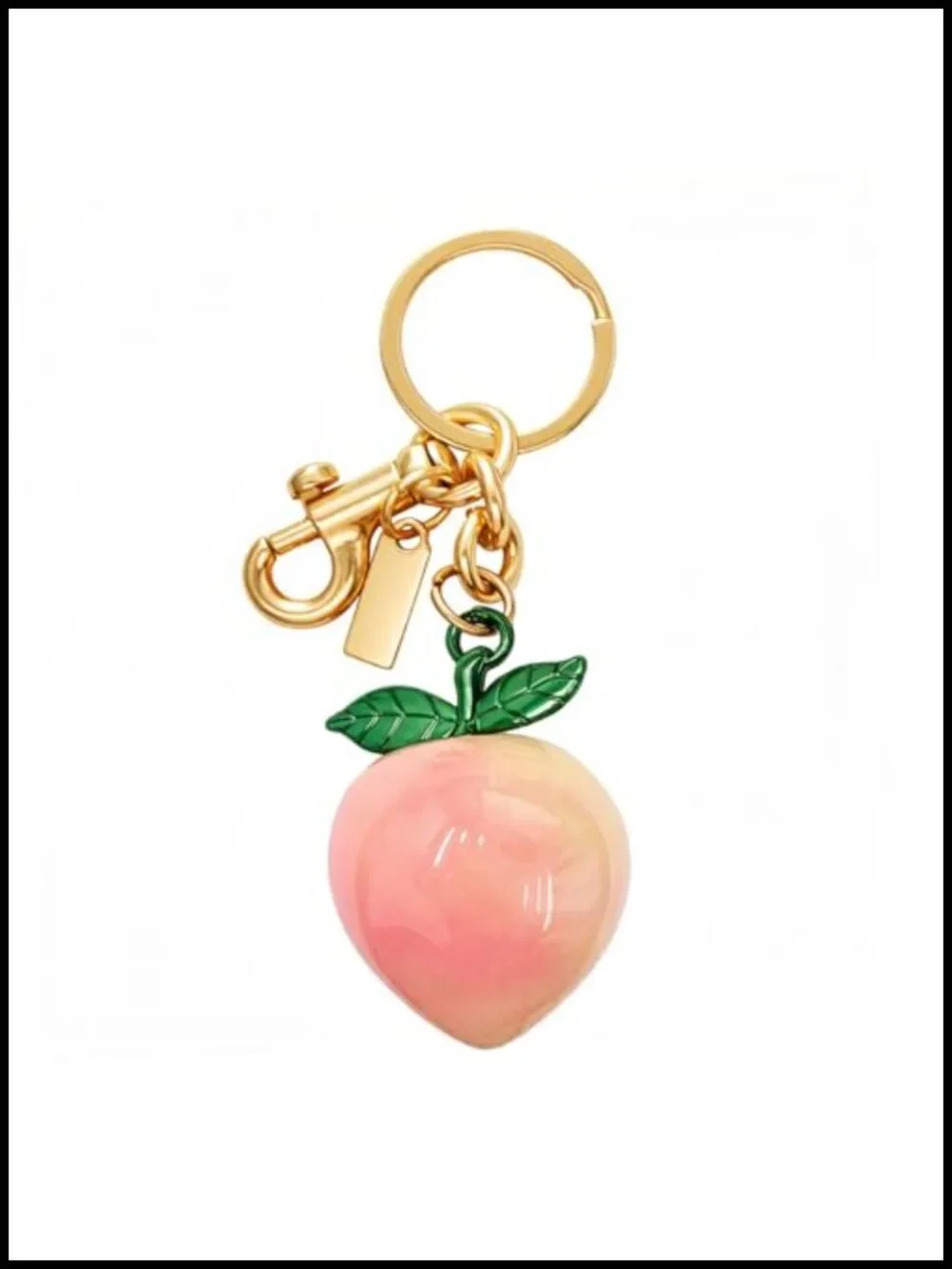 Bag Charms for Women Purse Charm Keychain Metal Resin Durable Glamour